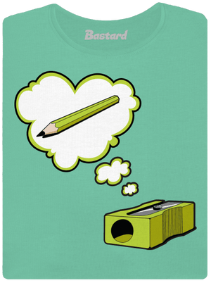 Ceruzka a Strúhatko dámske tričko prémium Mint Mal