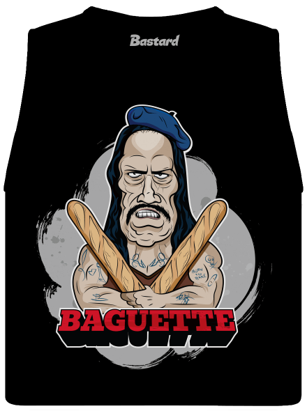 Baguette dámske tielko voľné Black