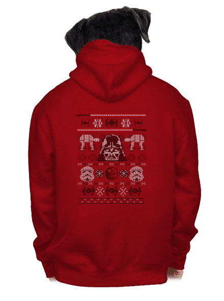 Vader na svetri pánska mikina na zips Red