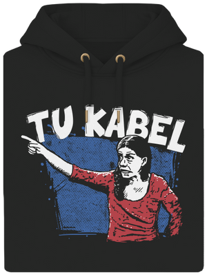 Tukabel unisex mikina premium Dark Black