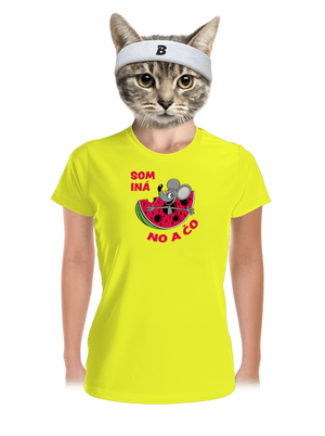 Som iná dámske športové tričko Neon Yellow