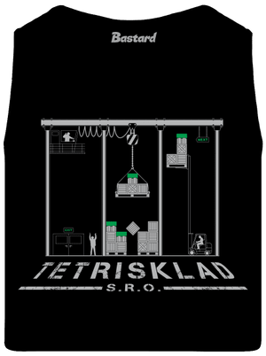 Tetrisklad pánske tielko Black