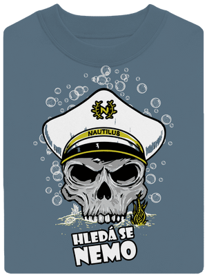 Kapitán Nemo unisex mikina bez kapucne Nordic Blue