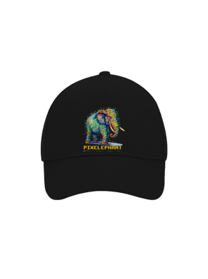 Pixelephant šiltovka baseballka Black