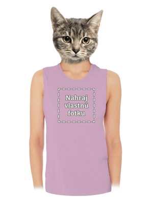 Vlastná potlač dámske tielko voľné Lilac