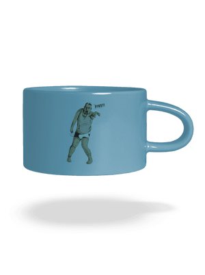 Beer zombie hrnček makronka Blue Macaron