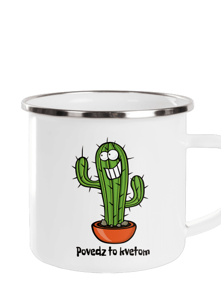 Povedz to kvetom plecháčik White