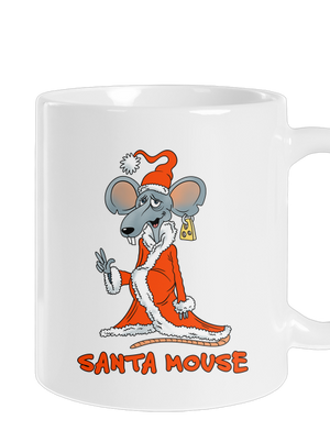 Santa mouse klasický hrnček White
