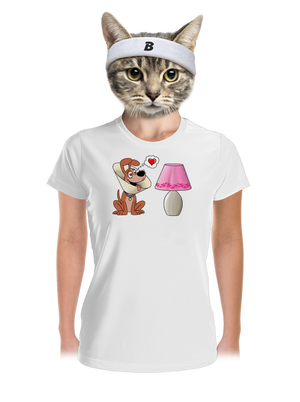 Zamilovaný pes dámske športové tričko White