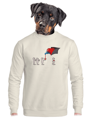 unisex mikina bez kapucne