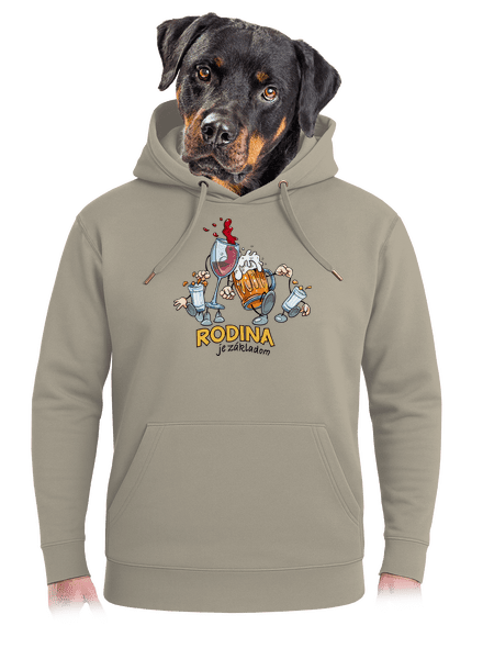 Rodina je základom unisex mikina premium Pastel Macchiato
