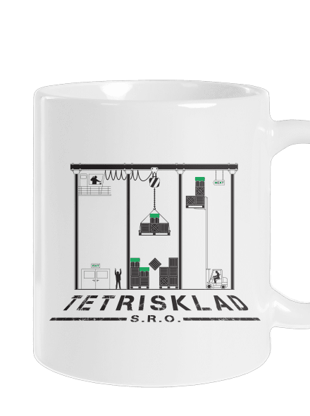 Tetrisklad klasický hrnček White