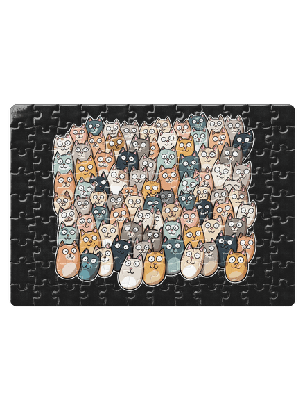 Nájdi čerta puzzle White