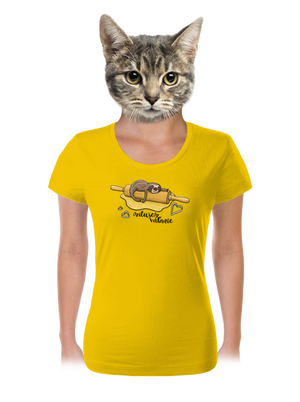 Milujem váľanie dámske tričko Yellow