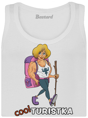 Cool turista dámske tielko klasické White