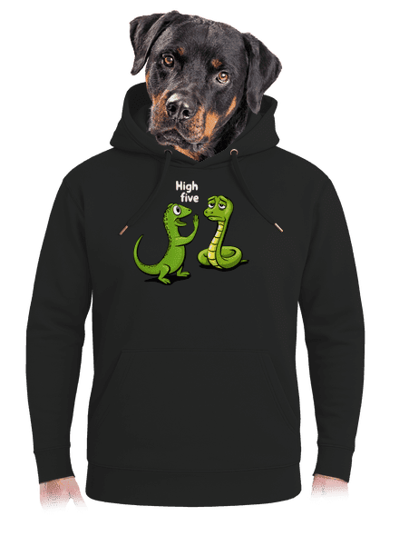 High Five unisex mikina premium Dark Black