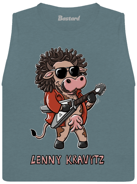 Lenny Kravytz dámske tielko voľné Heather Deep Teal