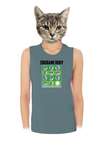Zbierame body - futbal dámske tielko voľné Heather Deep Teal
