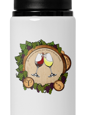 Vínny horoskop: Baran flaša na vodu White