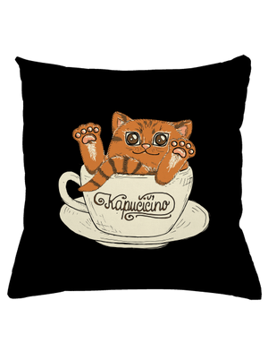 Kapučičíno vankúš Black