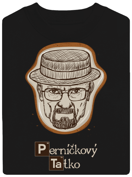 Perníčkový tatko a Perníček unisex mikina bez kapucne Black