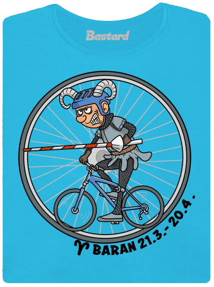 Cyklistický horoskop: Baran dámske tričko Blue Atol