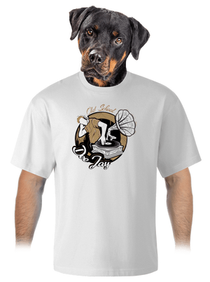 Old school DJ unisex tričko oversized White