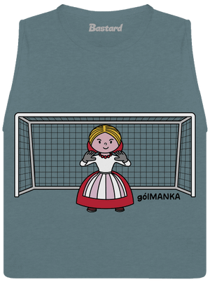 Gólmanka dámske tielko voľné Heather Deep Teal