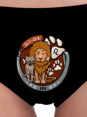 Psí horoskop: Lev dámske nohavičky Black