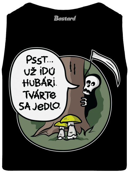 Muchotrávky zelené pánske tielko Black