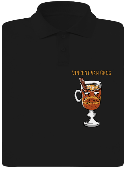 Vincent van Grog pánska polokošeľa Black