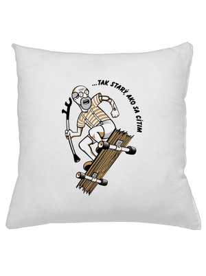 Starý, ako sa cítim vankúš White