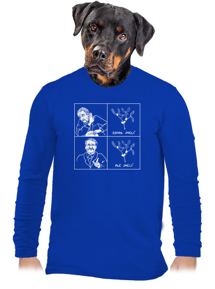 Cimrman: Copak jmelí pánske dlhý rukáv Royal Blue