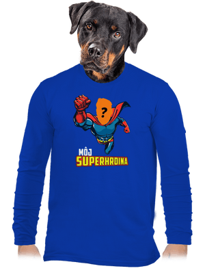 Môj superhrdina pánske dlhý rukáv Royal Blue