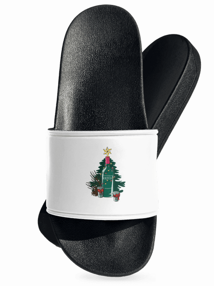 Vianočná borovička šľapky White