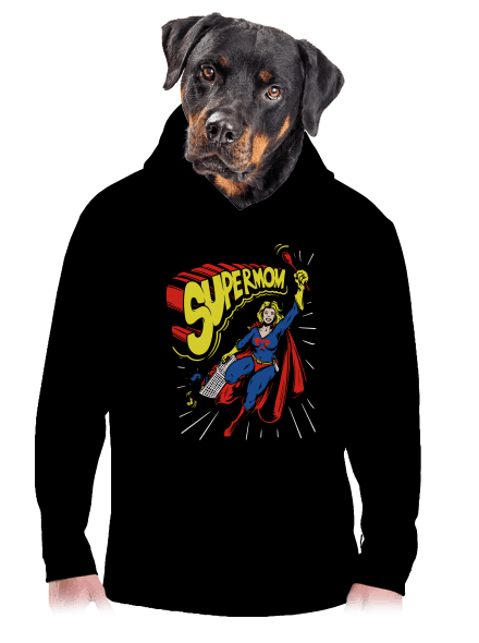 Supermom pánska mikina klokanka Black