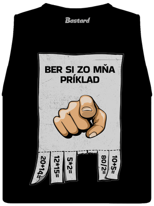 Ber si zo mňa príklad dámske tielko voľné Black