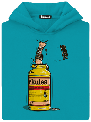 Herkules detská mikina klokanka Hawaiian Blue