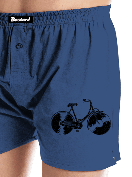 Gramofónový bicykel pánske trenky Blue