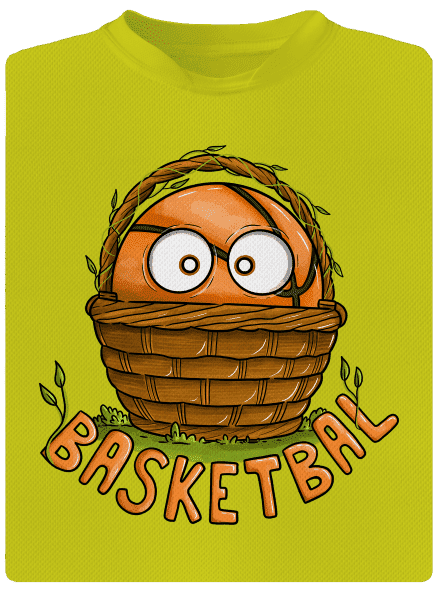 Basketbal pánske športové tričko Neon Yellow