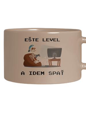 Ešte level hrnček makronka Brown Macaron