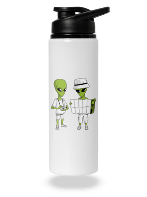 Mimozemšťania flaša na vodu White