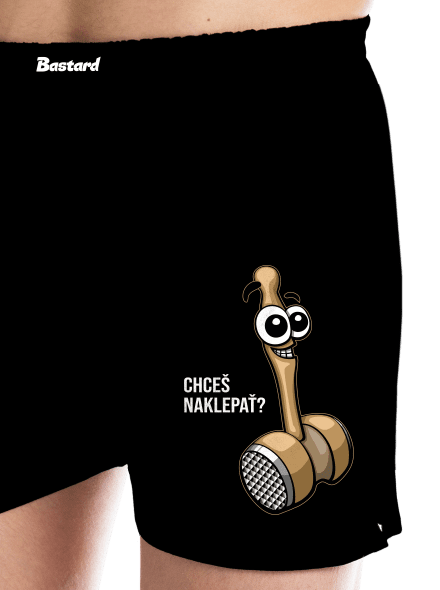 Chceš naklepať? pánske trenky Black