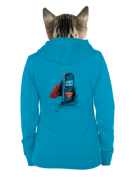 Mobil z ocele dámska mikina na zips Blue Atol