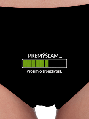 Premýšľam dámske nohavičky Black