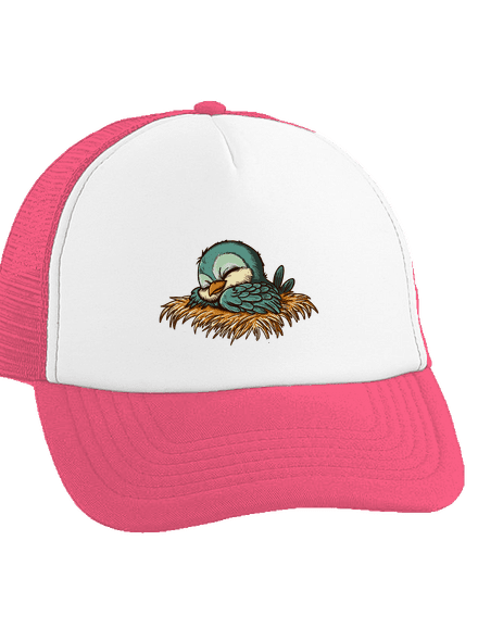 Ranné vtáča spí šiltovka truckerka Fluorescent Pink cap