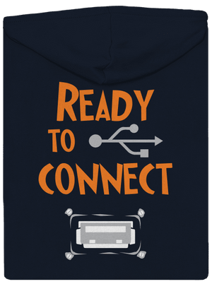 USB pripojenie dámska mikina na zips Navy Mal