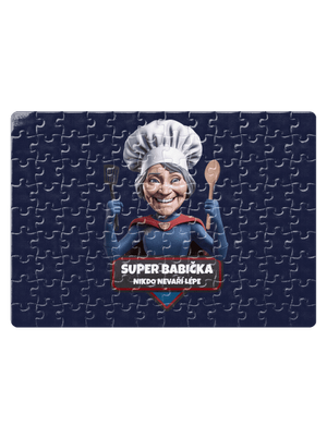 Super babička puzzle White