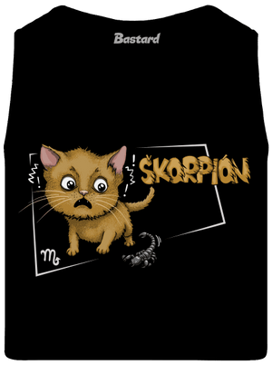 Mačací horoskop: Škorpion pánske tielko Black