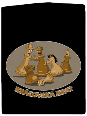 Kráľovská hra dámska mikina na zips Black